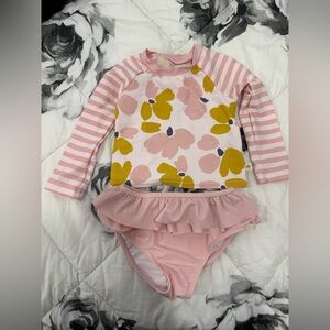 Kate Spade Floral Pink Kids Swim Set